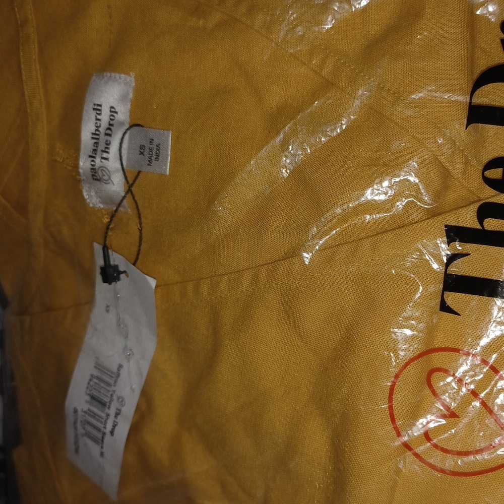 Paolaalberdi The Drop saffron yellow dress - Picture 3 of 4